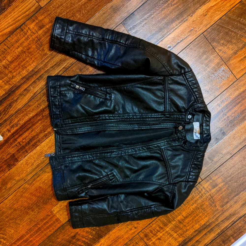 Kids FAUX leather jacket